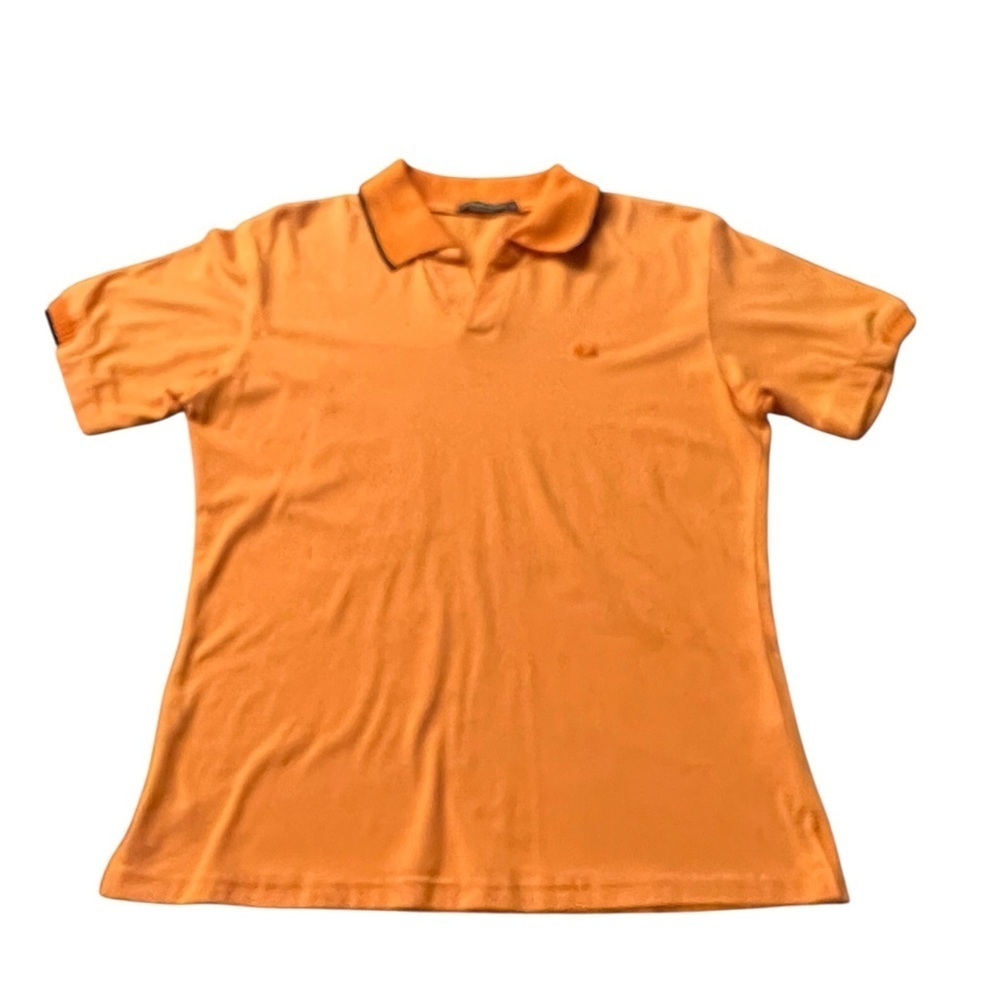 Women’s Burberry Orange Polo Shirt Size XL
